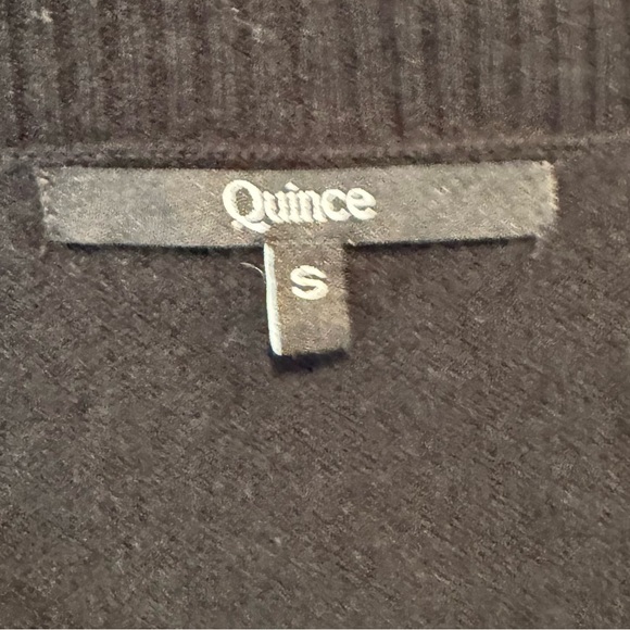 Quince 100% Cashmere Open-Front Sweater – Black, Size Small - Picture 7 of 8